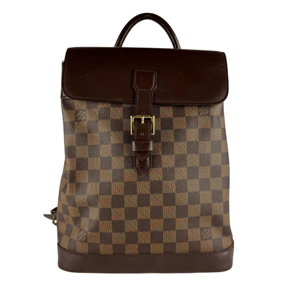 Louis Vuitton Damier Soho Backpack Canvas Ebene Brown
